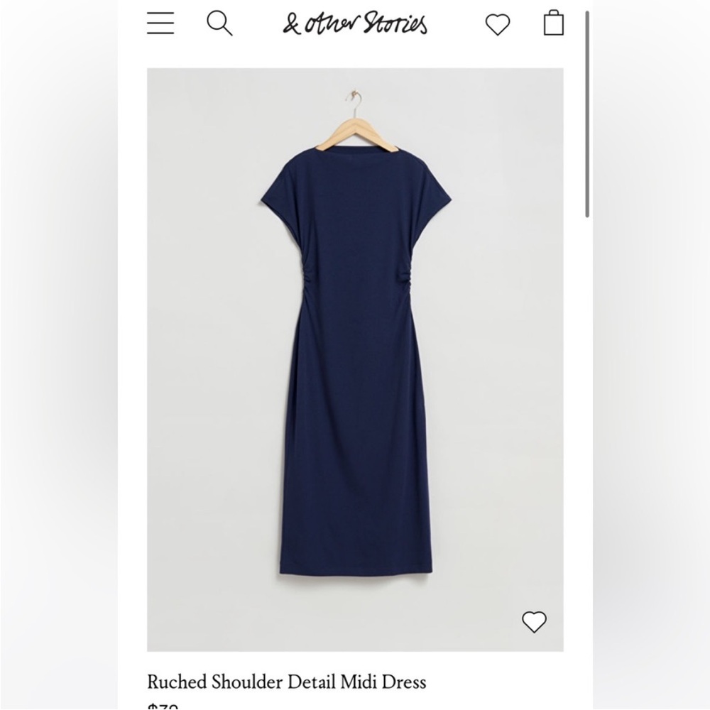 & other stories midi dress -XS